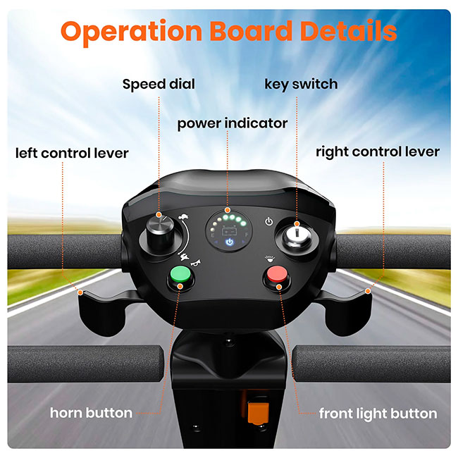 Scooter   Elétrica 4 Rodas